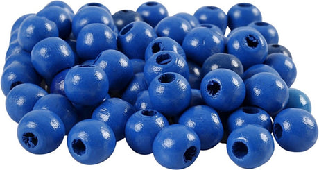 Creativ Company CC Holzperlen 12 mm blau 40 Stück