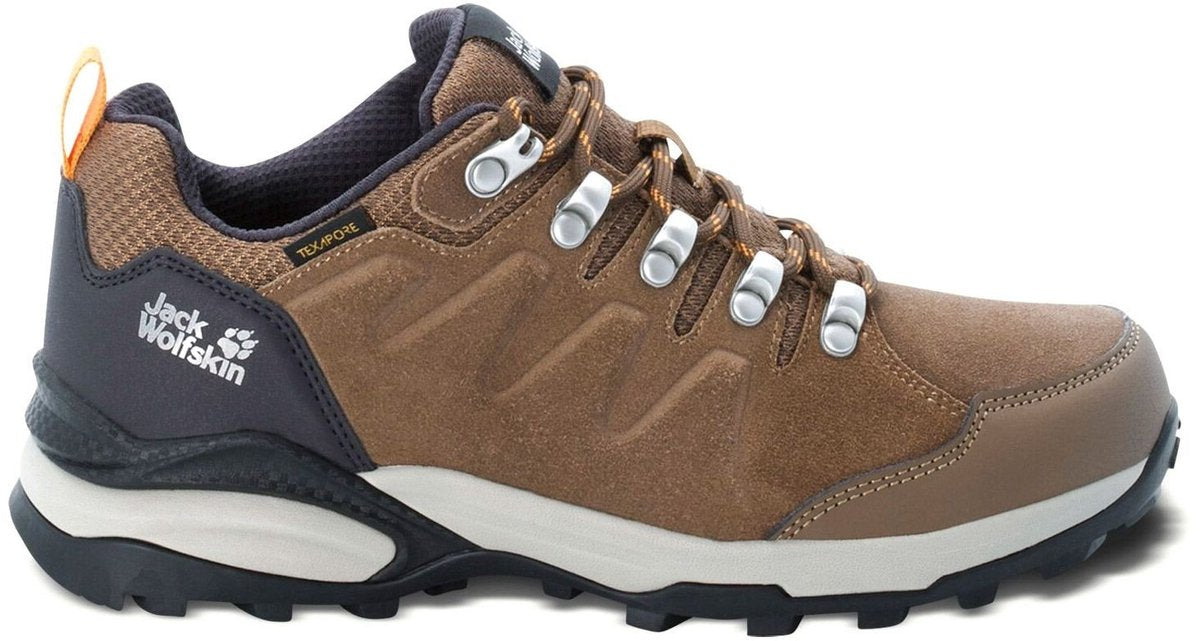 Jack Wolfskin Refugio Texapore Low W Damen-Wanderschuhe – braune Aprikose – Größe 41