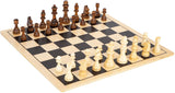 Kleiner Fuß - Schach und Dame aus Holz XL