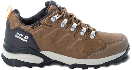 Jack Wolfskin Refugio Texapore Low W Damen-Wanderschuhe – braune Aprikose – Größe 38