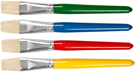 Kreativunternehmen https: www.cchobby.nl brushes-for-children-l-19-cm-b-20-mm-flat-4-piece-1-box