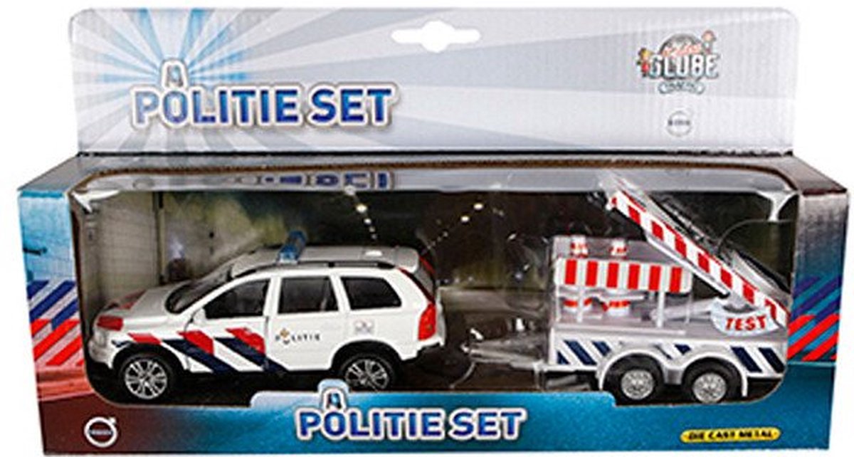 Kids Globe Globe sterbe Polizei Volvo XC90 mit Arrowwagen NL