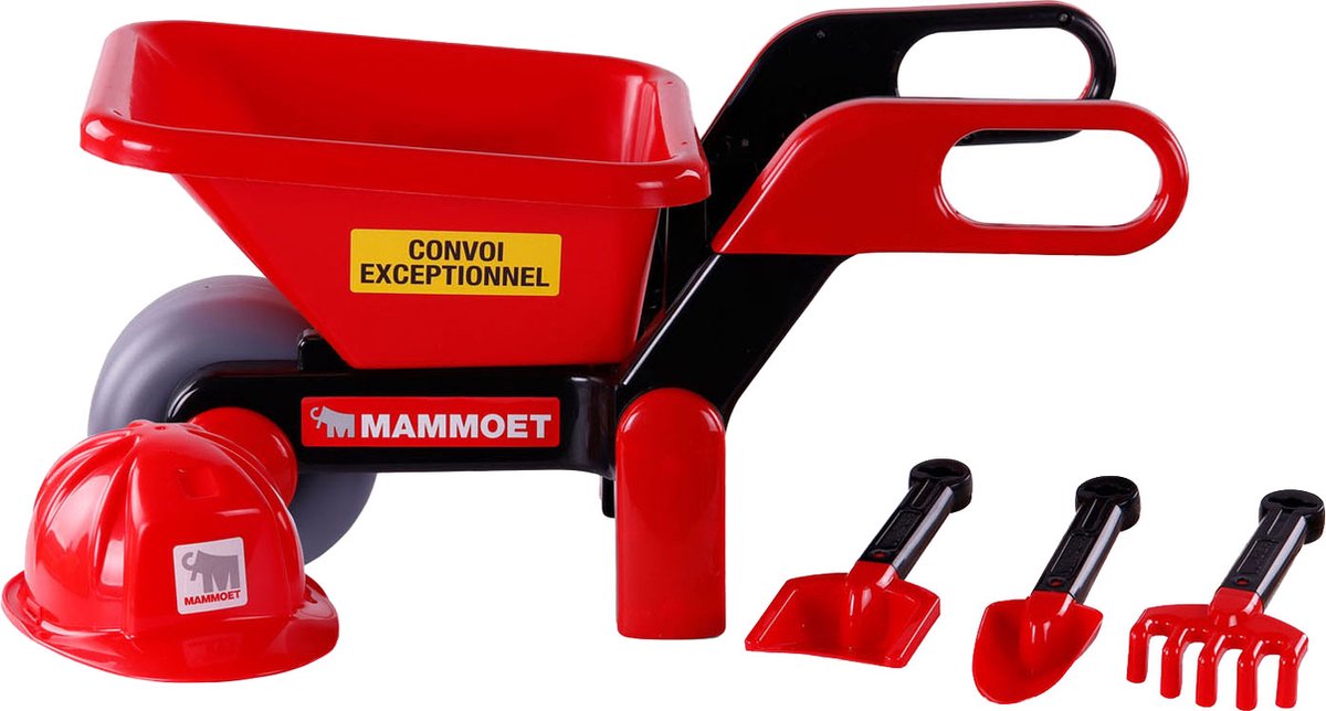 Cavallino Mammoet -Schubkarre mit Helm und Werkzeugen, 5LDG.