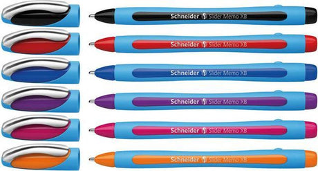 Schneider Schreibgeräte Schneider Kugelschreiber – Slider Memo – Feder xb – 1,4 mm – 5+1 Stück verschiedene Farben – S-150296