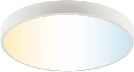 Brilliant Slimline - Deckenleuchte - ø 49 cm - LED 20 W - CCT - 3000 K-6500 K - dimmbar - Nachtlicht - Timer - Fernbedienung - Weiß