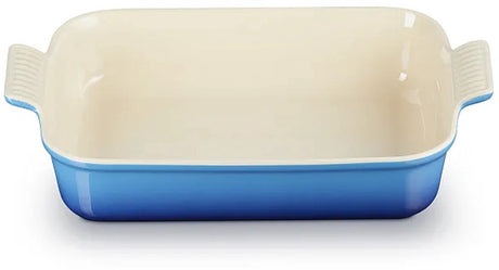 Le creuset ovenschaal 32 cm - 4,0 l - aardewerk - azure - rechthoek