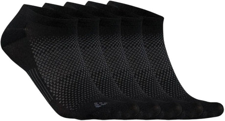 Craft Active Footies 5er-Pack Unisex-Sportsocken – Schwarz