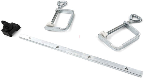 Scheppach Zubehörpaket für Kreissäge PL75 PL55 – Set bestehend aus 2 Schraubzwingen, 1 Kupplungsstück und 1 Endanschlag