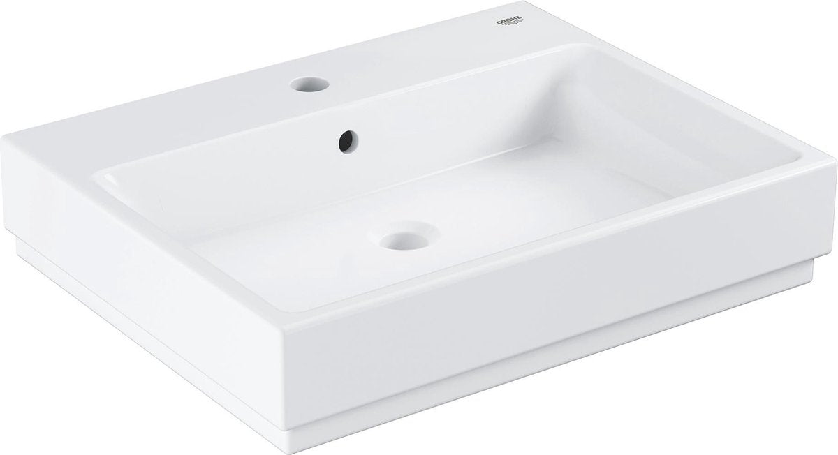 Grohe Cube Keramikwaschtisch - Keramik - 60 x 49 cm - mit antibakterieller Ausrüstung - Weiß