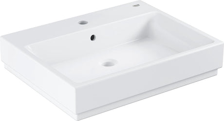 Grohe Cube Keramikwaschtisch - Keramik - 60 x 49 cm - mit antibakterieller Ausrüstung - Weiß