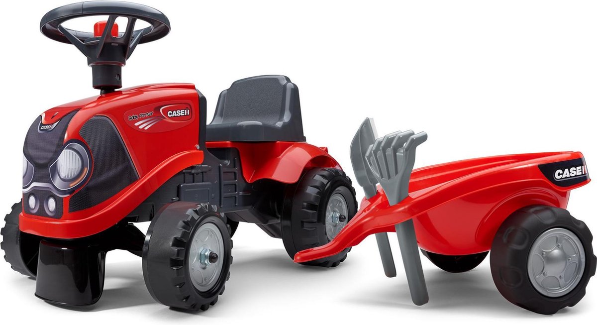 Falk Babykoffer ih Rutschauto - Jungen - Rot - Traktor