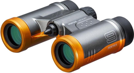 Pentax ud 9x21 Fernglas grau orange