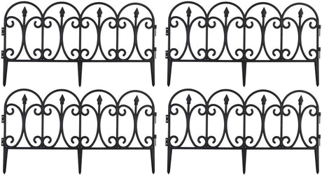 Kinzo - tuinhek 4pc - 4 stuks - afmeting 59x33 mm - kunststof
