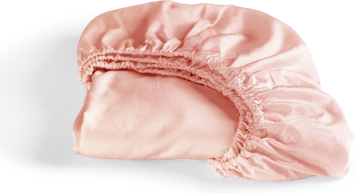 Cinderella - sundays - hoeslaken - tot 25 cm matrashoogte matrashoogte - satijn - 140x200 cm - soft terra