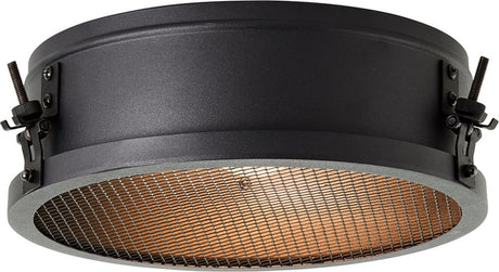 Brilliant Zois – Deckenleuchte (Durchmesser 300 mm), E27, max. 2 x 60 W, Schwarz
