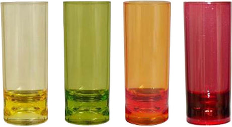 Gimex - Farblinie - Schnapsglas - Regenbogen - 40 ml - 4 Stück