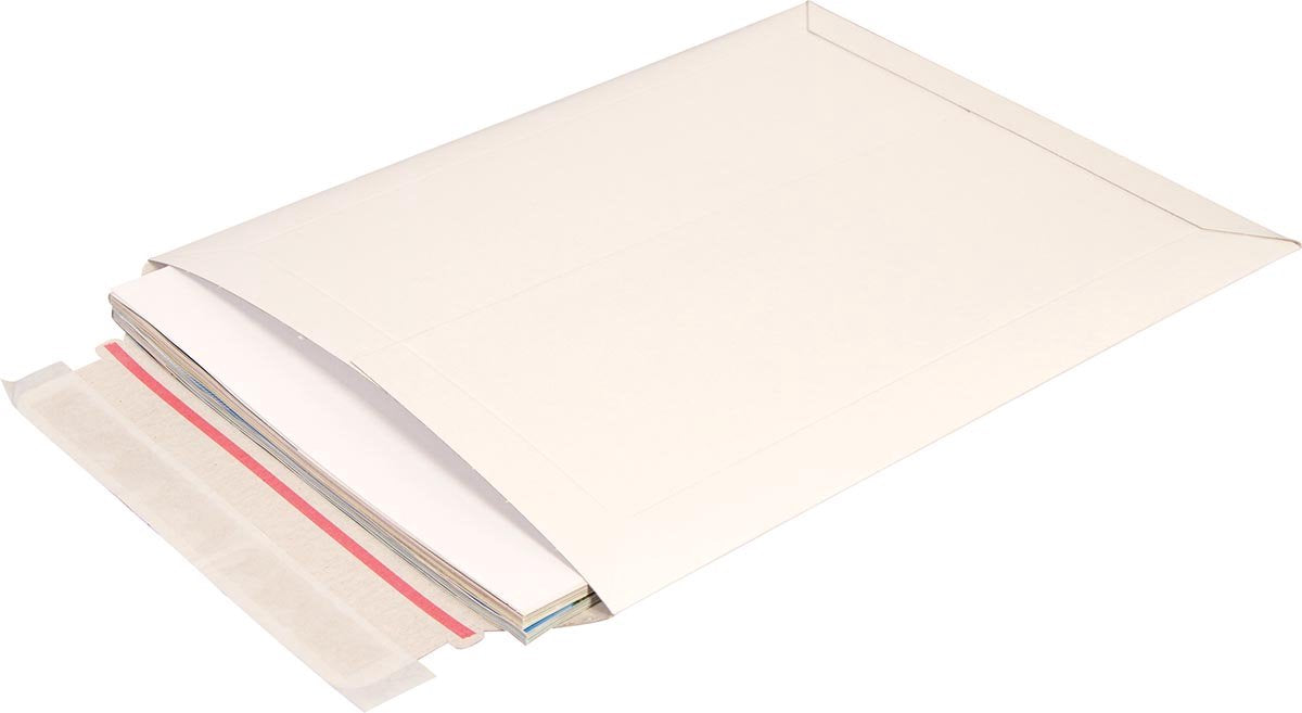Cleverpack envelop a4 - 238x312mm karton wit - 5 stuks