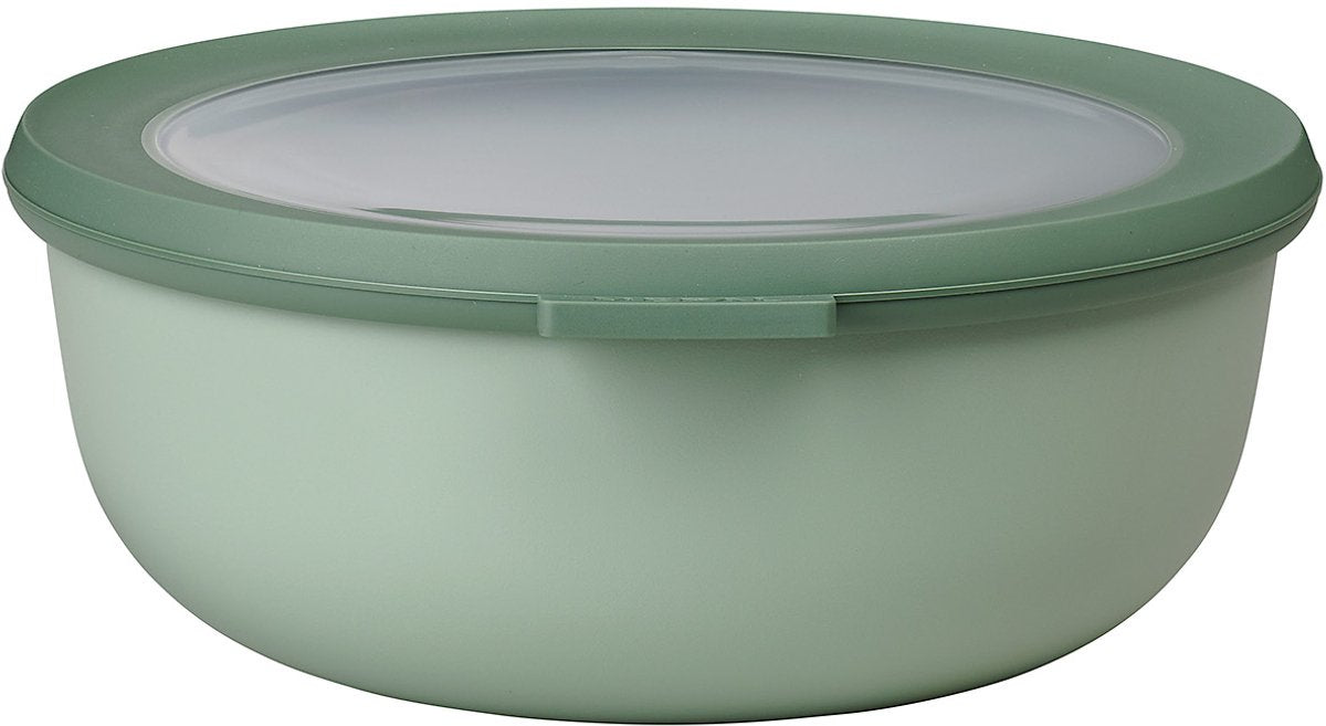 Mepal Multischüssel Cirqula rund 1250 ml – nordischer Salbei | 3 Stück