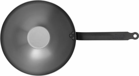 Debuyer de Buyer Mineral B Black Wok 28 cm – Stahlblech – PFAS-frei – Profi-Wok-Pfanne – Induktionsgeeignet