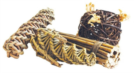 Happy Pet Nature First Willow Mega Pack Spiral-Maisball-Sticks