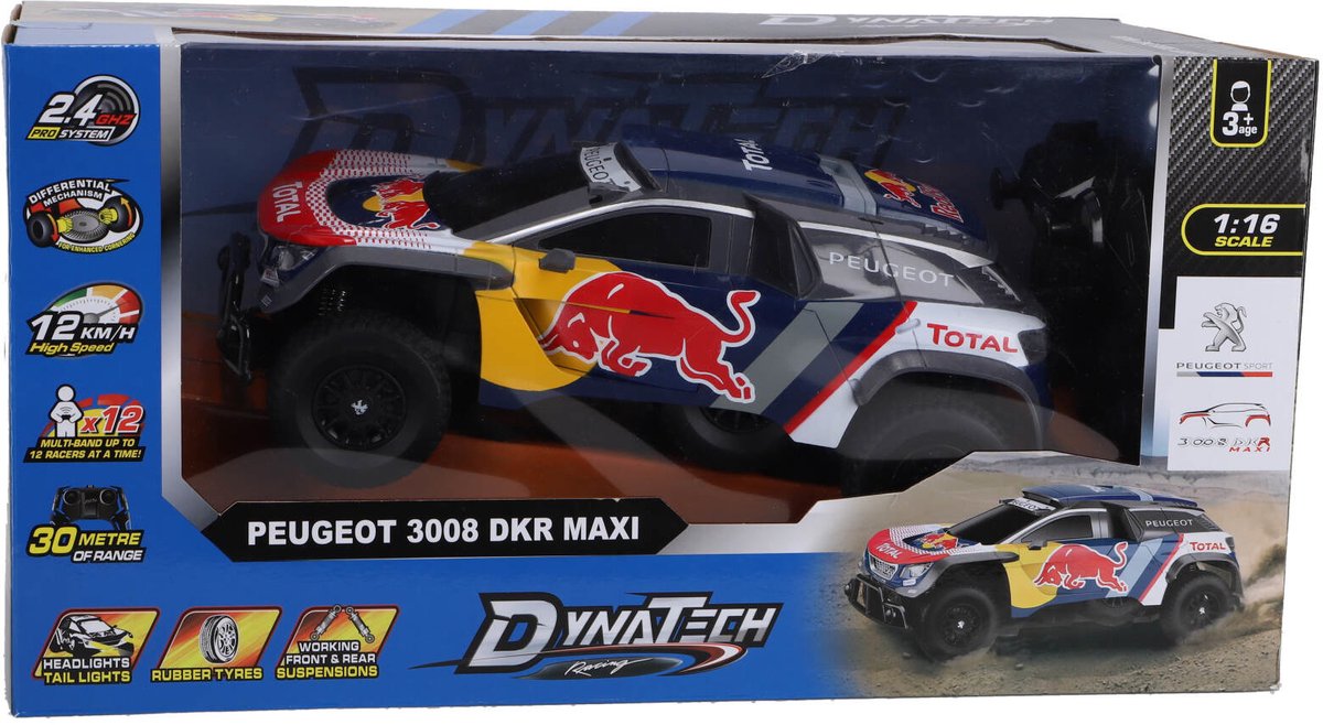 Dynatech ferngesteuertes Auto Peugeot 1:16 2.4G 3008 DKR Maxi