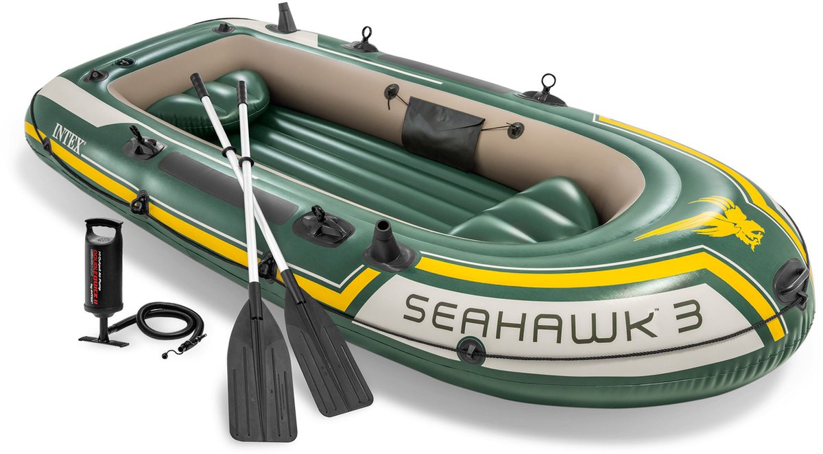 Intex Seahawk 3 Set - Drei -Personen aufblasbares Boot