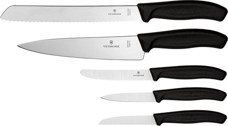 Victorinox Küchenset Messerset - 5-teilig - Klinge aus rostfreiem Stahl - Griff aus Kunststoff