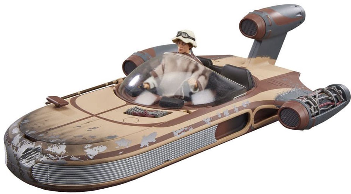 Hasbro star wars episode iv vintage collection vehicle met figure landspeeder luke skywalker (tatooine) action figuur