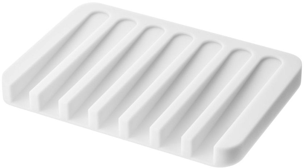 Yamazaki Flow Seifenschale Silikon – weiß