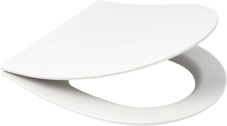 Plieger nola kansas slim toiletbril - d-vorm wc bril - duroplast - mat wit - met deksel - softclose - rvs bevestiging