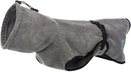 Trixie Bademantel Hundefrottee grau