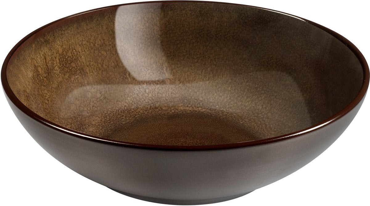 Medard de Noblat - Feeling Bronze - Salat- und Nudelteller 18 cm - 6 Stück - Steinzeug