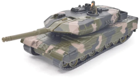 Siku tank speelgoedvoertuig 1:87 met metaal en camouflagekleuren.