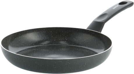 Kochstar Steinbratpfanne 24 cm – PFA-freie Antihaftbeschichtung – Induktionsbratpfanne – Keramikbratpfanne – ofenfest bis 130 °C – Kaltgriffe – Granitschwarz
