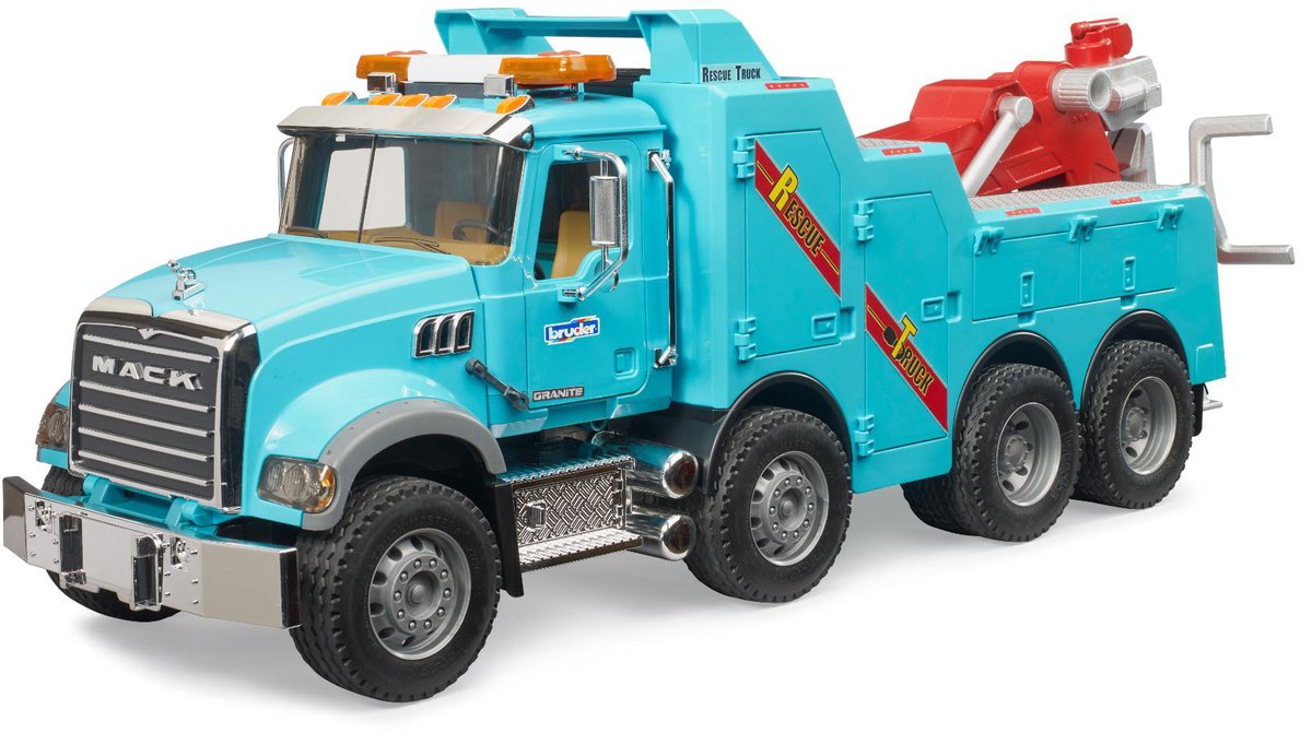 LKW Mack Granite Bergungs- und Abschleppwagen mit Licht und Ton