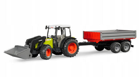 Bruder Claas Nectis 267F Traktor mit Frontlader und Anhänger