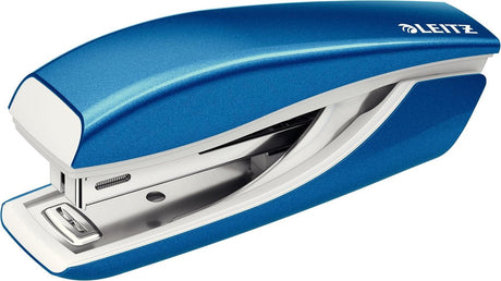 Leitz Wow Metall-Minihefter – 10 Blatt Kapazität – inklusive Heftklammern – für Büro- und Heimarbeiten – ideal für das Heimbüro – Blau