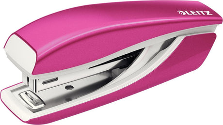 Leitz Wow Mini-Hefter – 10 Blatt Kapazität – inklusive Heftklammern – für Büro- und Heimarbeit – ideal für das Heimbüro – Pink