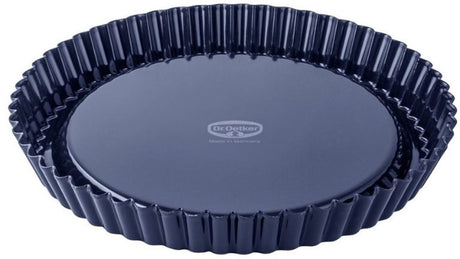 Dr. Oetker - Quiche-Kuchenform 'Back-Liebe-Emaille' - 24 cm - säure- und kratzfest