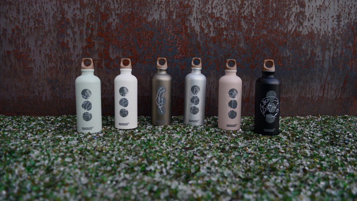 Sigg | Traveler MyPlanet Repeat Plain 0,6l grün | Trinkflasche aus Aluminium