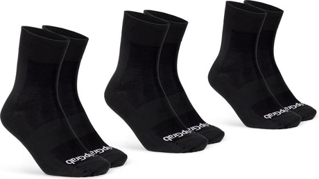 Gripgrab - lightweight sl 3pack performance zomer fietssokken 3 paar coolmax wielersport sokken regular cut - zwart - unisex