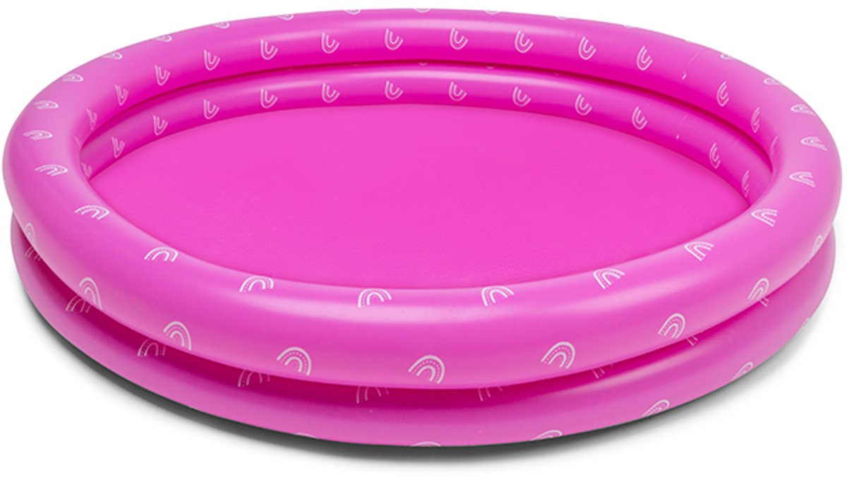 Swim Essentials – Schwimmbad – ø100 cm – Rosa – Regenbogen – Baby