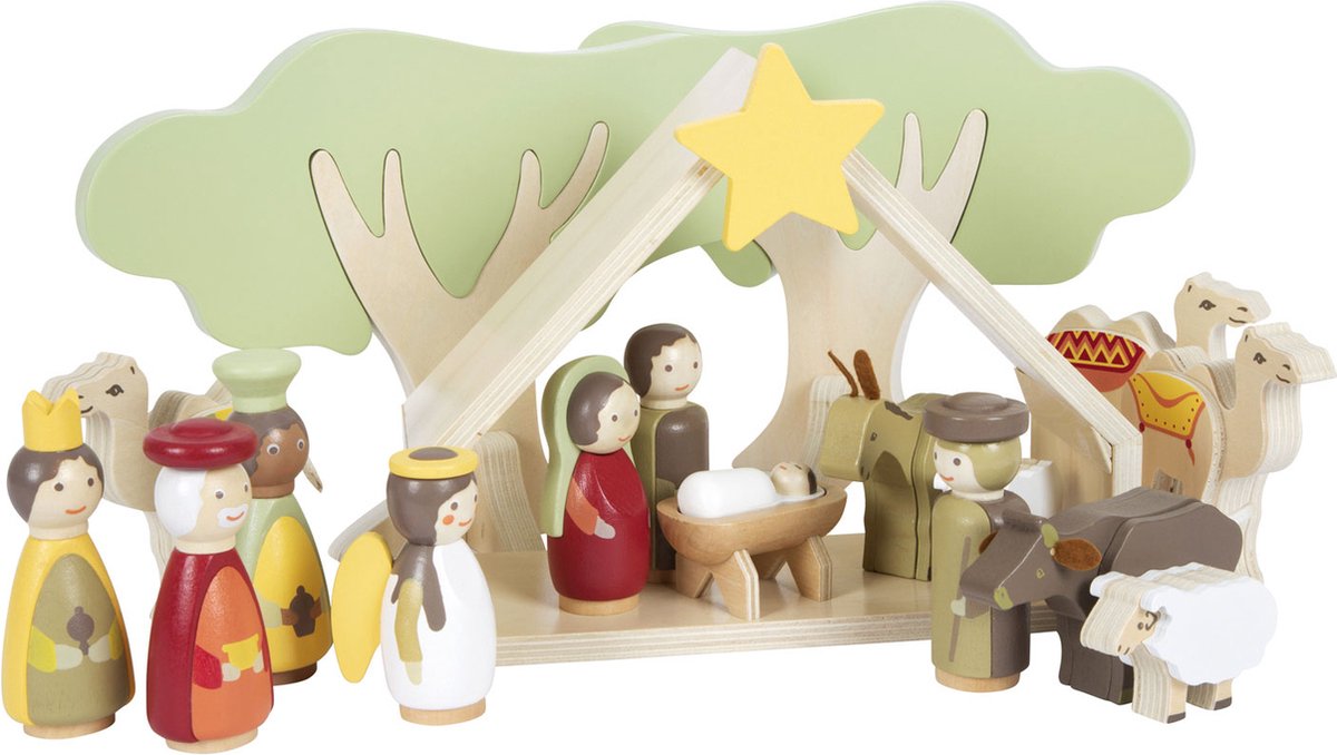 Small Foot - Weihnachtskrippen-Spielset aus Holz