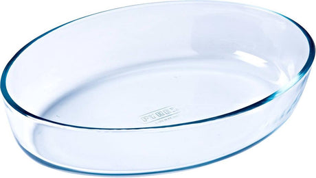 Pyrex-Auflaufform oval 30x21cm. 2l Glas
