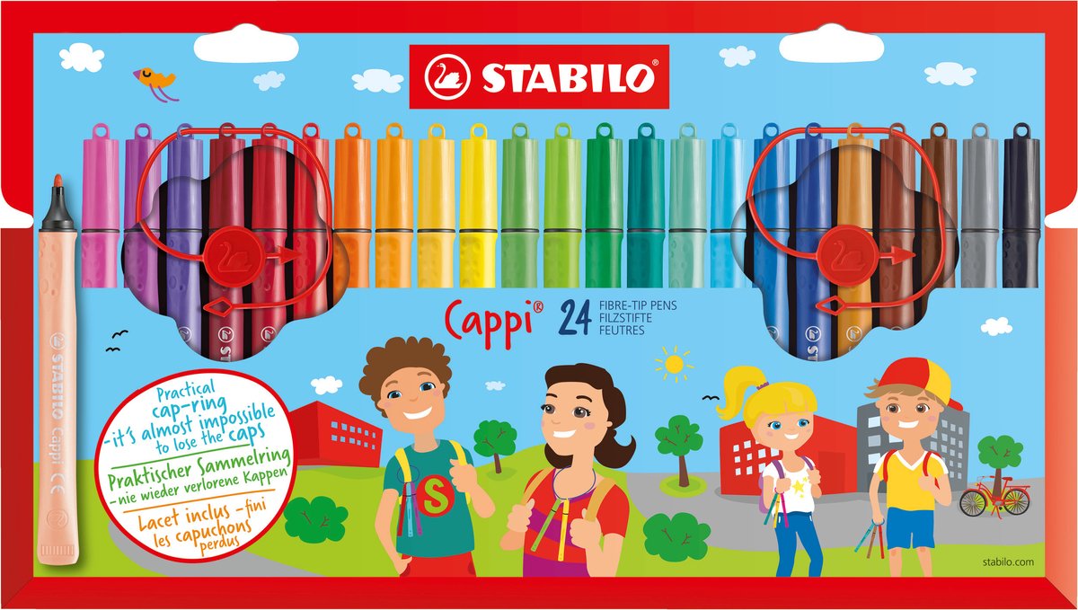 Stabilo cappi - Filzstift - Set mit 24 Stück
