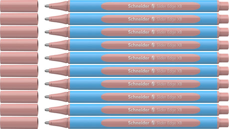 Schneider Schreibgeräte Schneider Kugelschreiber – Gleitkante Pastell – Feder XB – Pastell Blush – 10 Stück – S-152236-10
