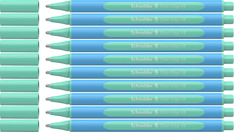 Schneider Schreibgeräte Schneider Kugelschreiber – Gleitkante Pastell – Feder XB – Pastell Mint – 10 Stück – S-152224-10