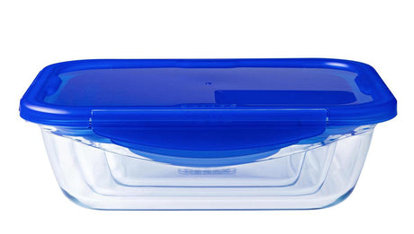 Pyrex – Cook-Go-Schüssel-Set, 7-teilig – Borosilikatglas – transparentes Blau