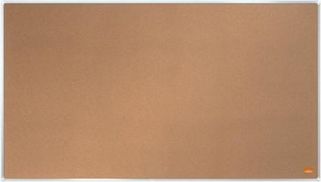 Nobo impression pro Widescreen Memoboard Pinnwand aus selbstheilendem Kork – 710x400mm – Naturbraun – Planer
