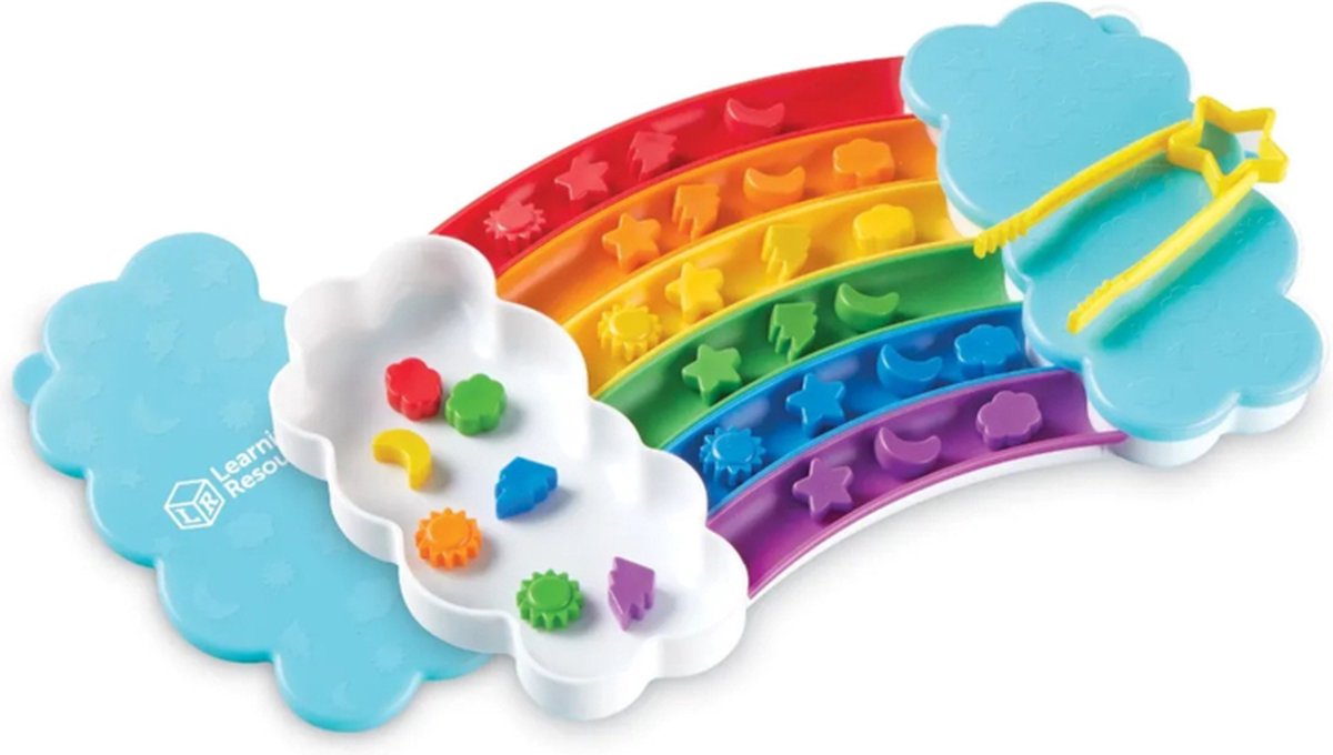Lernressourcen Regenbogen-Sortiertablett – 3+